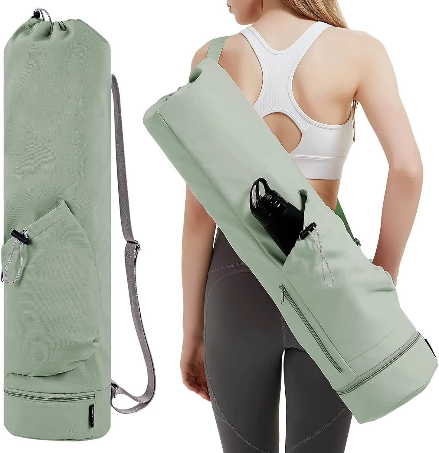 Wholesale Yoga Mat Bag with Bottle Pocket for Women MOQ 300