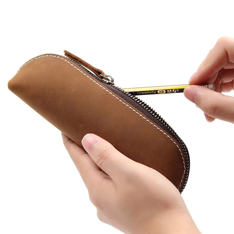YAAGLE Practical Zipper Pen Case Glasses Bag YGA0012